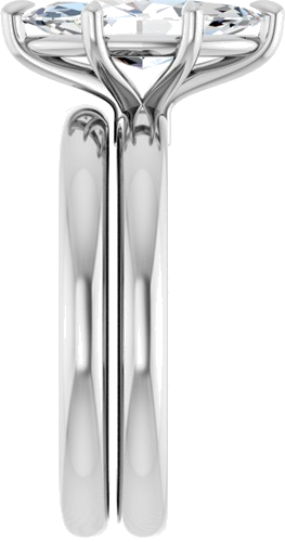 Sužadėtuvių Žiedas 585 Baltojo Aukso Marquise 12mm x 6mm (9)