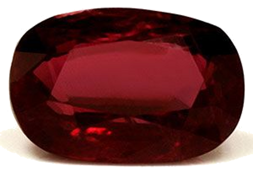 1.29 carat RED Cushion Rubinas (1)