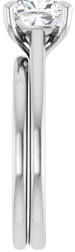 Sužadėtuvių Žiedas „Solitaire“ 950 Platinos Cushion 7mm (9)