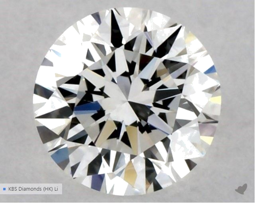 0.5 carat H-VS1 Excellent cut Natūralus Round Deimantas (1)