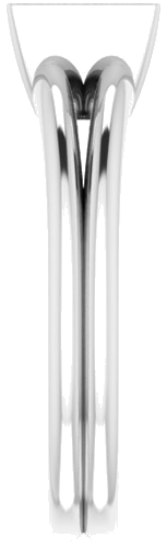 Sužadėtuvių Žiedas „Bezel-Set Solitaire“ 925 Sidabro Square 5.5mm (4)