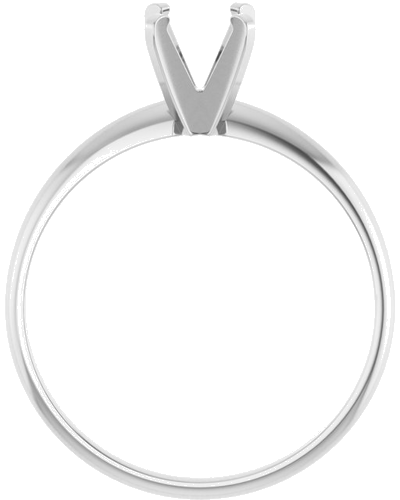 Sužadėtuvių Žiedas „Solitaire“ 585 Baltojo Aukso Round 5.5mm (2)