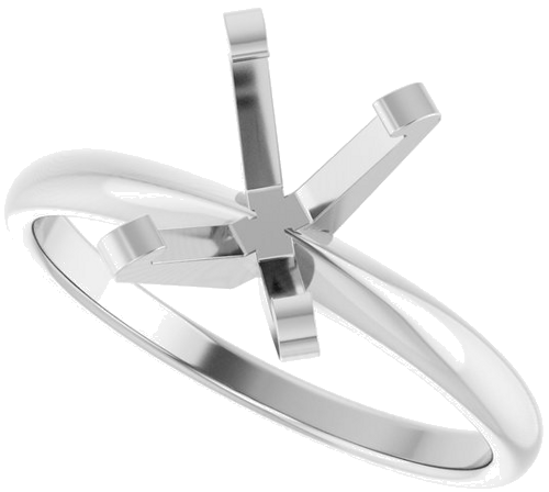 Sužadėtuvių Žiedas „Solitaire“ 585 Baltojo Aukso Emerald 8mm x 6mm (5)