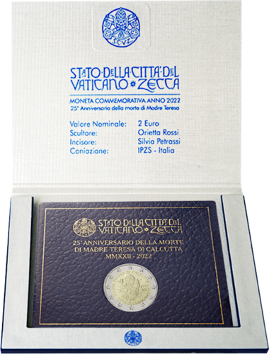 2022 Vatican City Mother Teresa €2 coin (5)