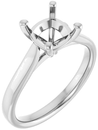 Sužadėtuvių Žiedas „Solitaire“ 950 Platinos Cushion 7mm (1)