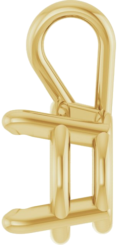 Pakabukas „Round 4-Prong Basket“ 14k yellow gold Round 7.5mm (3)