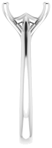 Sužadėtuvių Žiedas „Solitaire“ 585 Baltojo Aukso Square 7.5mm (4)