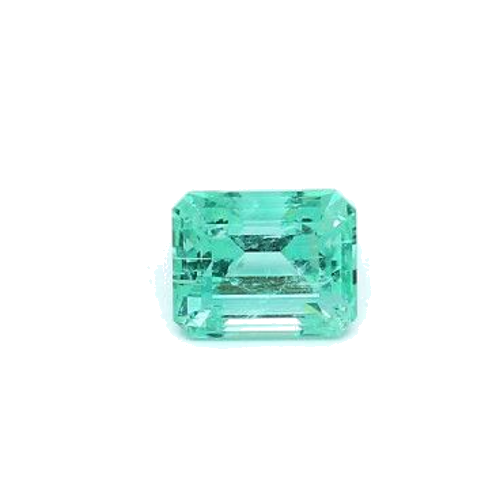0.74 carat GREEN STEP cut Octagonal Smaragdas (1)