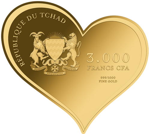 1/1000 oz Best Mom 3000 Francs Chad Gold Coin (2)