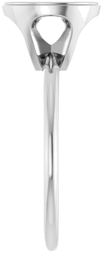 14K White 9x7 mm Oval Solitaire Engagement Ring (4)