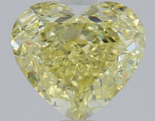 1.22 carat Fancy Light Yellow-VS1 Natūralus Heart Deimantas (1)