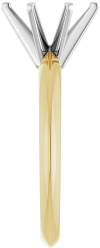 Sužadėtuvių Žiedas „Solitaire“ 585 Baltojo Ir Geltonojo Aukso Oval 9mm x 7mm (4)