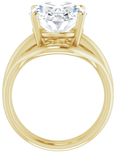 Sužadėtuvių Žiedas „Solitaire“ 14k yellow gold Oval 15mm x 11mm (7)