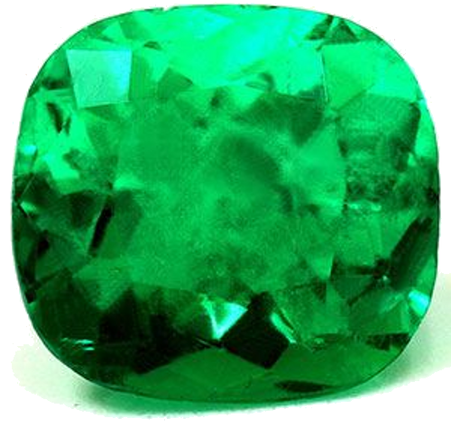 3.97 carat GREEN Cushion Smaragdas (1)