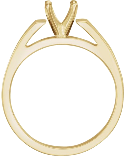 14K Yellow 6.5 mm Round Engagement Ring Mounting (2)
