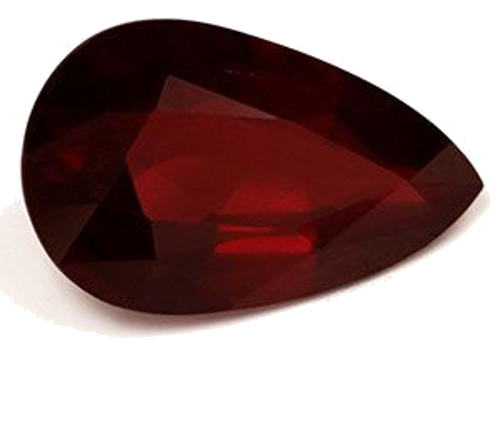 5.1 carat RED Pear Rubinas (1)