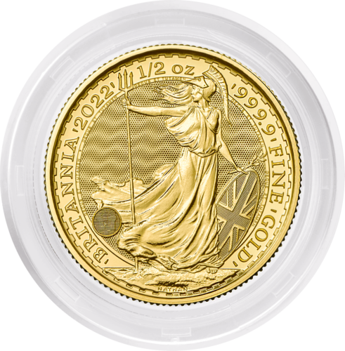 1/2 oz Lielbritānijas .9999  zelta monēta -  Britānija 2022 (3)