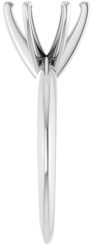 Sužadėtuvių Žiedas „Solitaire“ 585 Baltojo Aukso Round 7.8mm x 8.6mm (4)