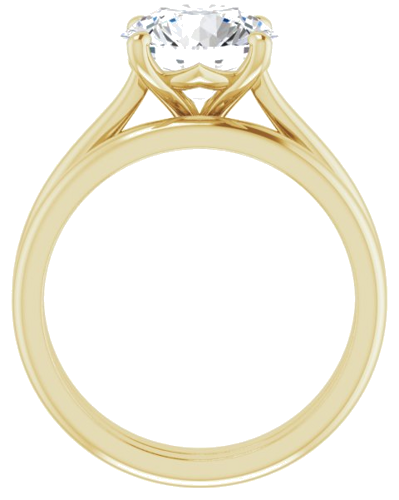 14K Yellow 8.8 mm Round Solitaire Engagement Ring Mounting (7)