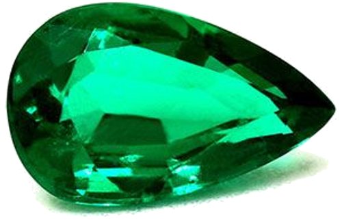 0.8 carat GREEN Pear Smaragdas (1)