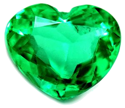 2.08 carat GREEN Heart Smaragdas (1)