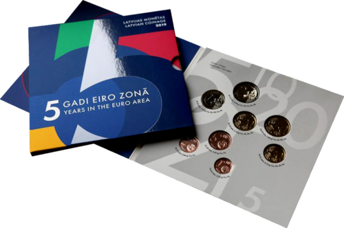 2019 Latvija BU Euro monetų rinkinys (2)