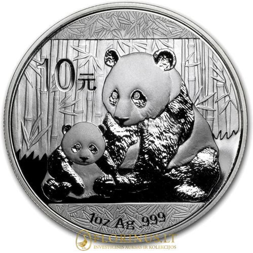 2012 Panda China 10 Yuan 1 oz silver coin (1)