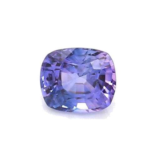 1.01 carat PURPLE BRILLIANTSTEP cut Cushion Safyras (1)