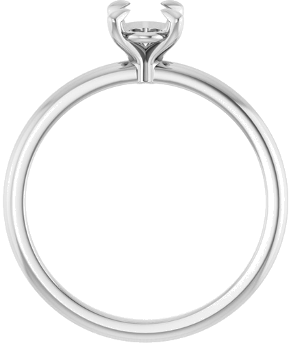 Sužadėtuvių Žiedas „Solitaire“ 417 Baltojo Aukso Oval 7mm x 5mm (2)