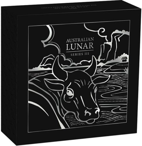 2 oz Year of the Bull 2021 Australia silver coin (Aged antique design) (4)