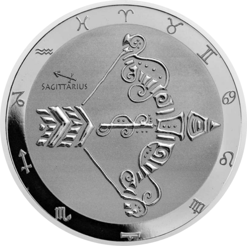 1 oz Стрелец 2021 (Zodiac Series) Токелау серебряная монета (1)