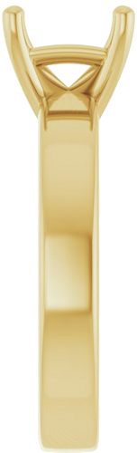 Sužadėtuvių Žiedas „Solitaire“ 585 Geltonojo Aukso Emerald 9mm x 7mm (4)