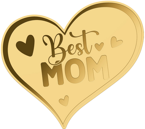 1/1000 oz Best Mom 3000 франка Чад златна монета (1)
