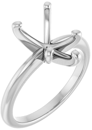 Sužadėtuvių Žiedas „Solitaire“ 585 Baltojo Aukso Pear Shape 12mm x 8mm (1)