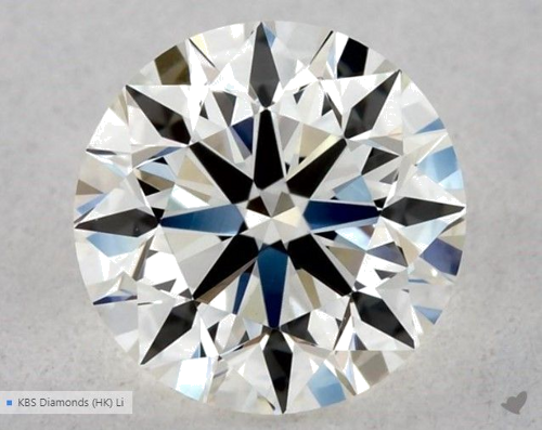 0.57 carat I-VVS2 Excellent cut Natūralus Round Deimantas (1)