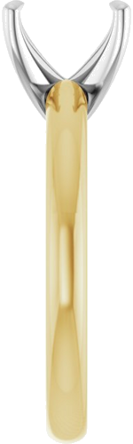 Sužadėtuvių Žiedas „Solitaire“ 750 Baltojo Ir Geltonojo Aukso Emerald 7mm x 5mm (4)