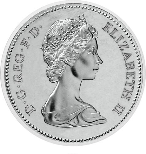 25 pence Silver Wedding Great Britain copper-nickel coin (1)