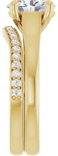 Sužadėtuvių Žiedas „Solitaire“ 585 Geltonojo Aukso Oval 8mm x 6mm (9)