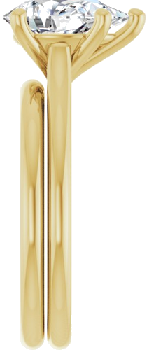 Sužadėtuvių Žiedas „Solitaire“ 750 Geltonojo Aukso Pear Shape 10mm x 7mm (9)