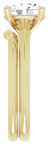 14K Yellow 9x7 mm Oval Solitaire Engagement Ring Mounting (9)