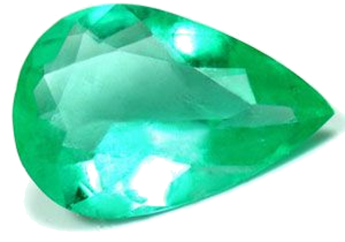 2.77 carat GREEN Pear Smaragdas (1)