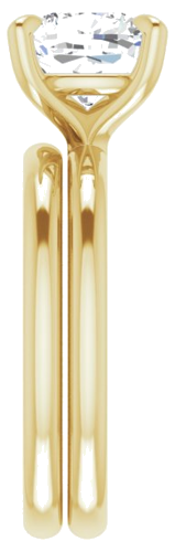 Sužadėtuvių Žiedas „Solitaire“ 585 Geltonojo Aukso Cushion 8mm (9)