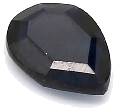 0.71 carat BLUE STEP cut Pear Safyras (1)