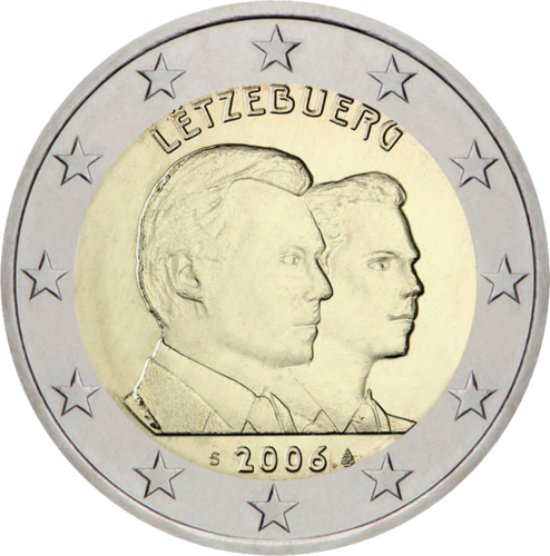 2006 Luxembourg Duke Guillaume birthday 2 euro coin (1)