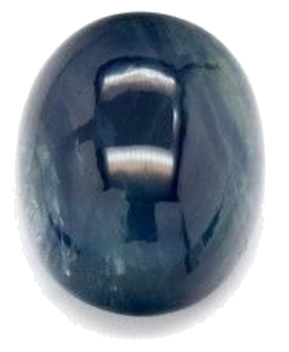 3.98 carat BLUE CABOCHON cut Oval Safyras (1)