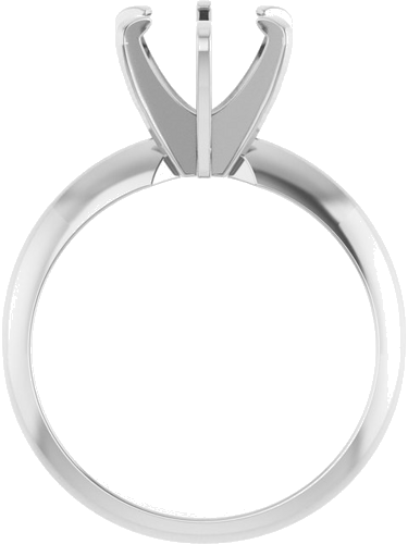 Sužadėtuvių Žiedas „Solitaire“ 585 Baltojo Aukso Round 7.4mm (2)