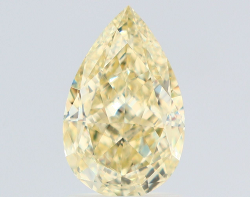 2.01 carat Fancy Light Yellow-VS1 Natūralus Pear Deimantas (1)