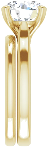 14K Yellow 8.8 mm Round Engagement Ring Mounting (9)