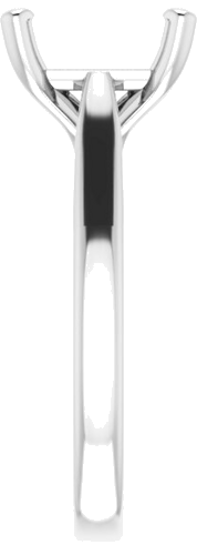 Sužadėtuvių Žiedas „Solitaire“ 585 Baltojo Aukso Square 8mm (4)