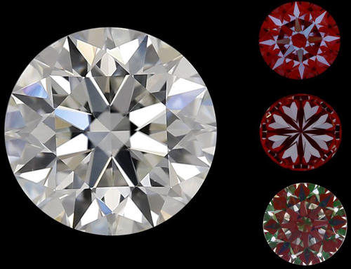 0.91 carat I-VS2 Excellent cut Natūralus Round Deimantas (1)